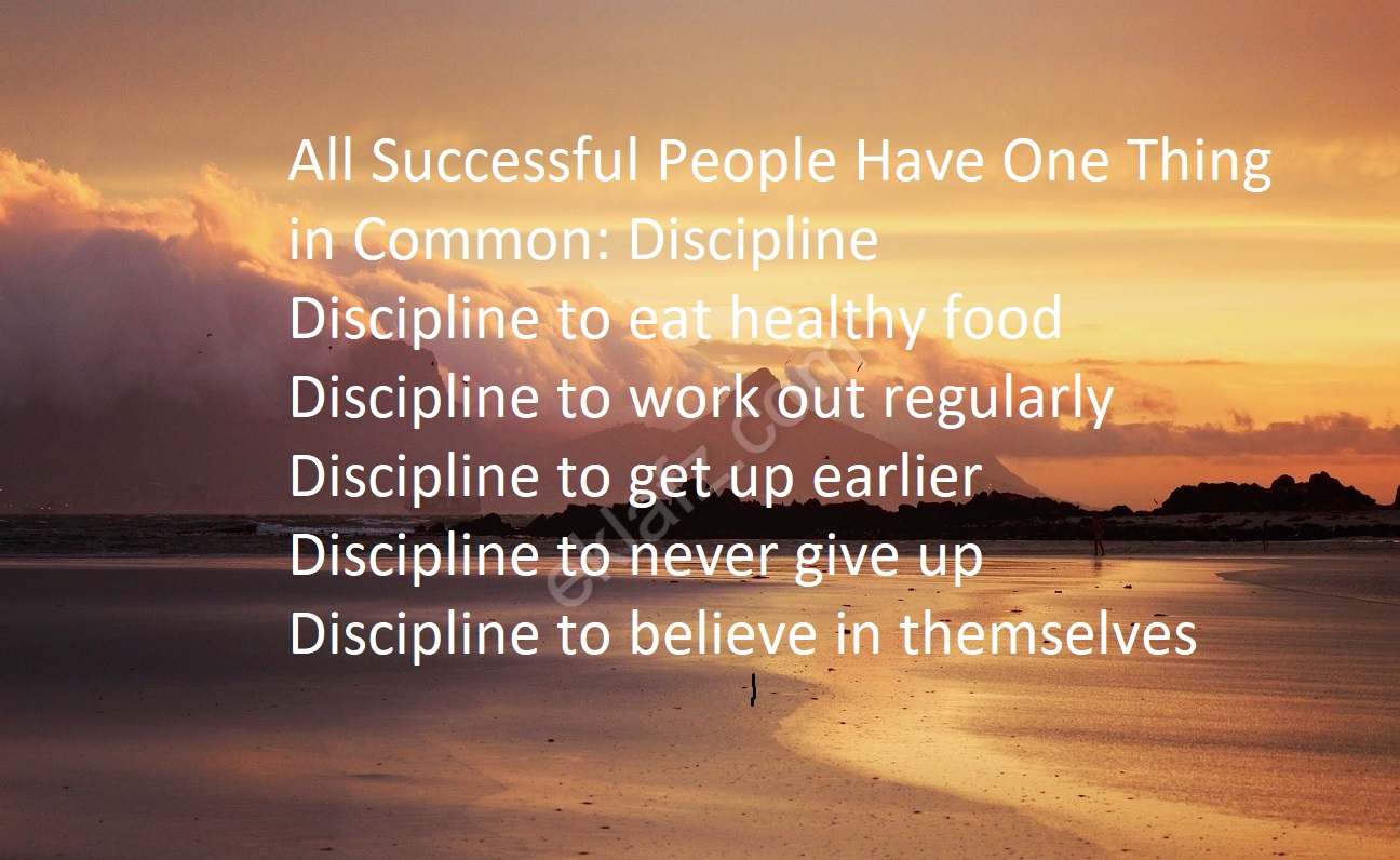 discipline in successful people