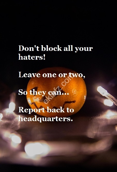 Don t block all your haters