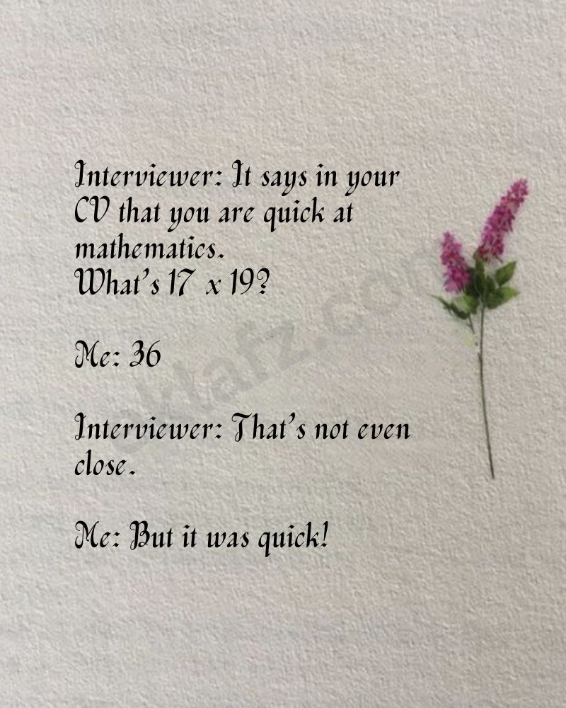 It says in your CV