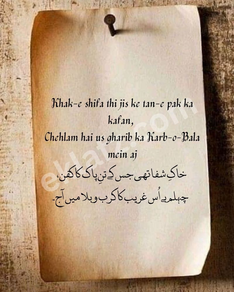Khak-e shifa thi jis ke tan-e pak ka kafan