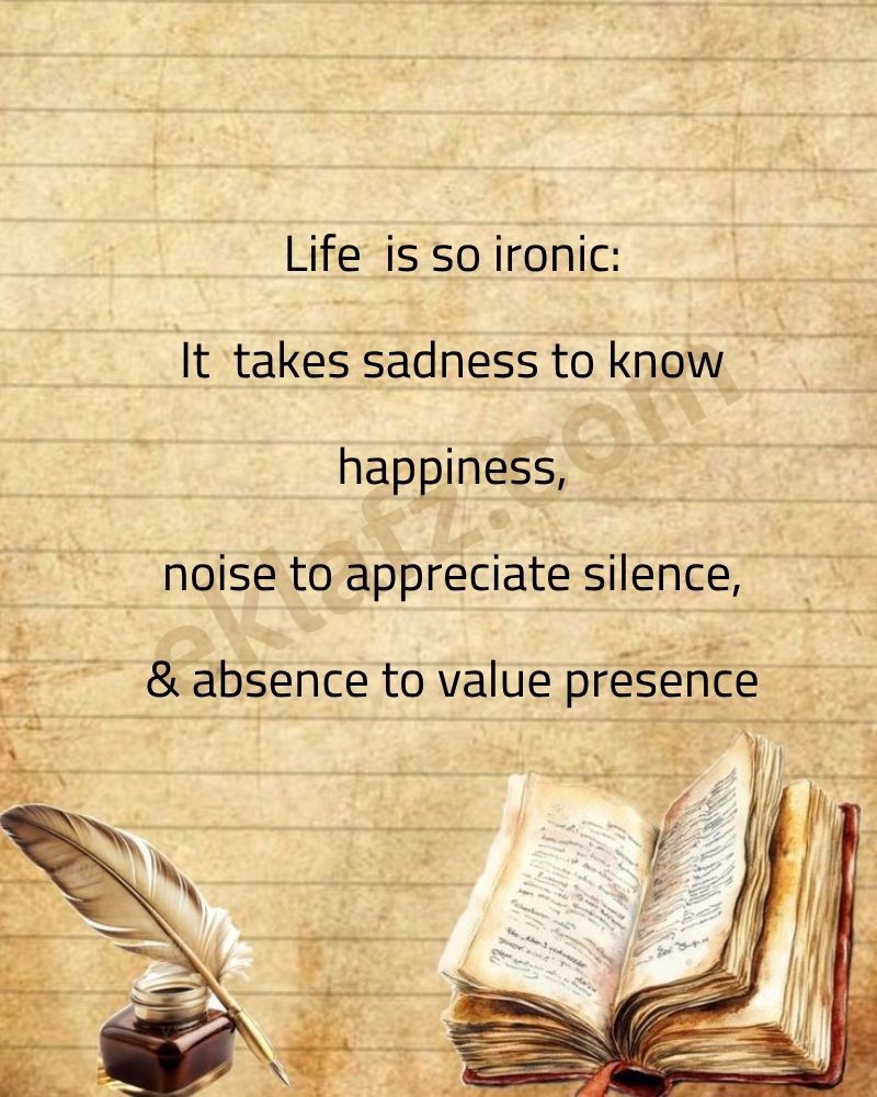 Life is so ironic