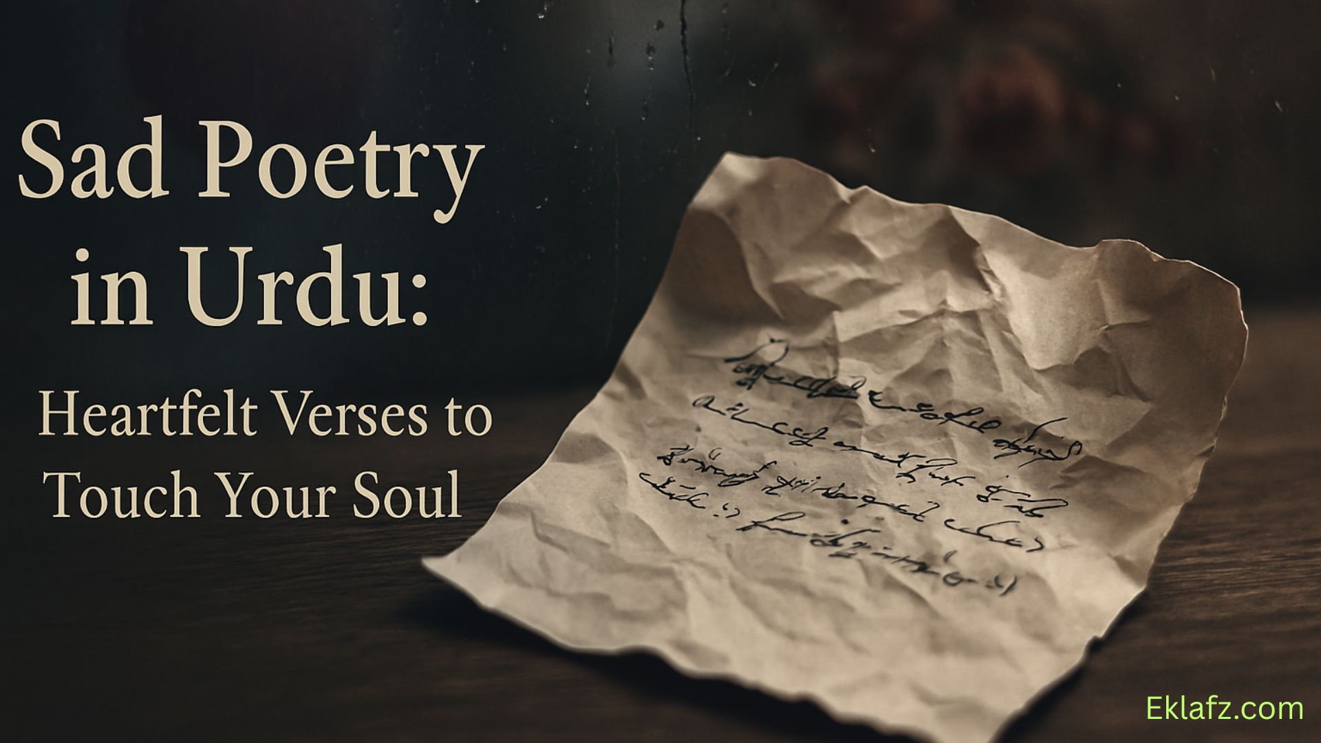 sad poetry in Urdu