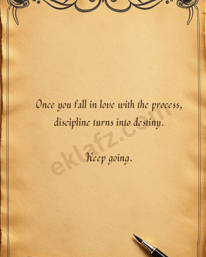 Once you fall in love with the process