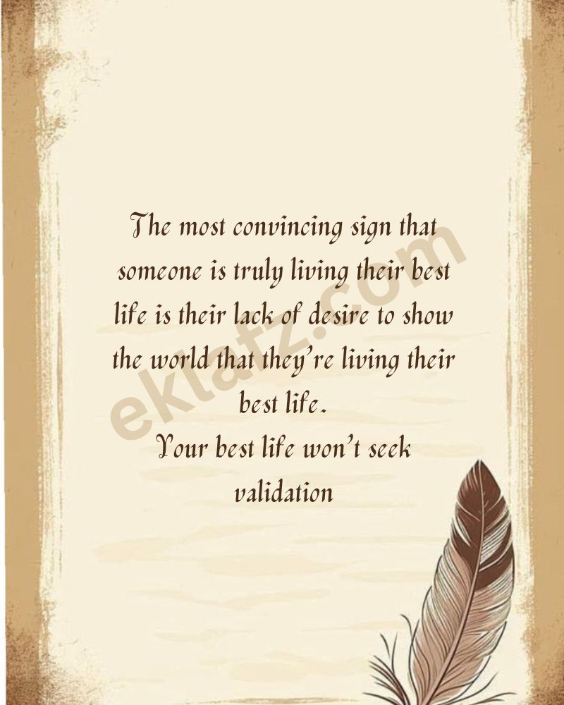 The most convincing sign