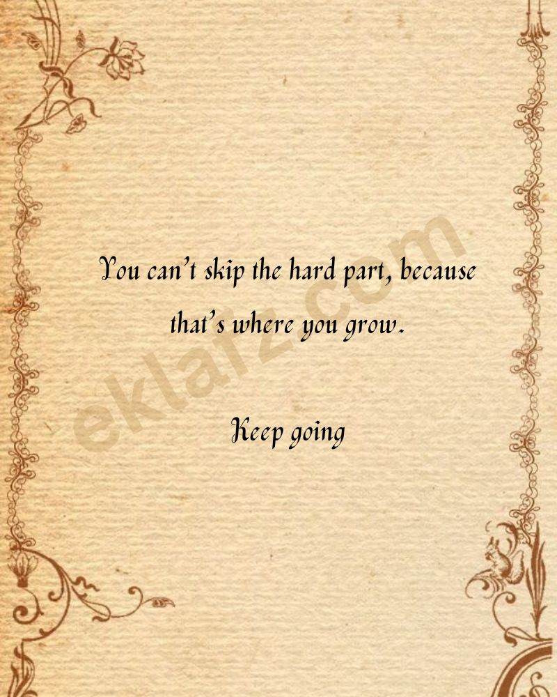 You can’t skip the hard part