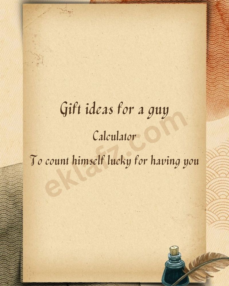 Gift ideas for a guy