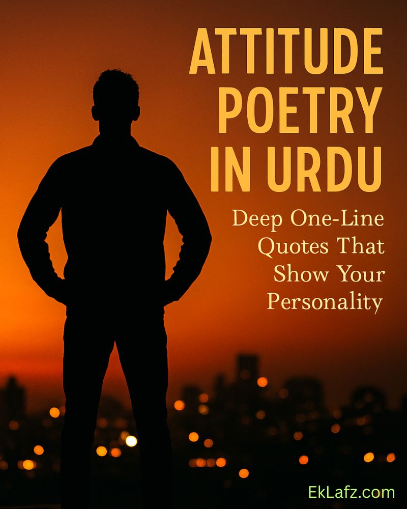 Attitude Poetry in Urdu