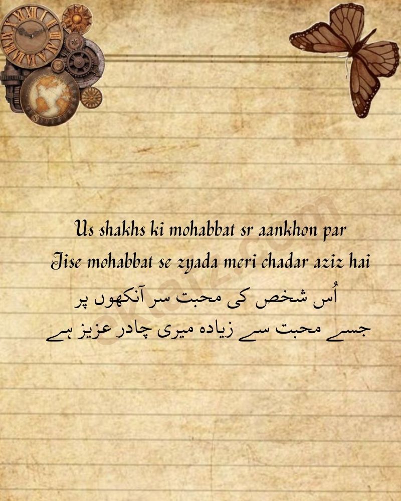 Us shakhs ki mohabbat sr aankhon par