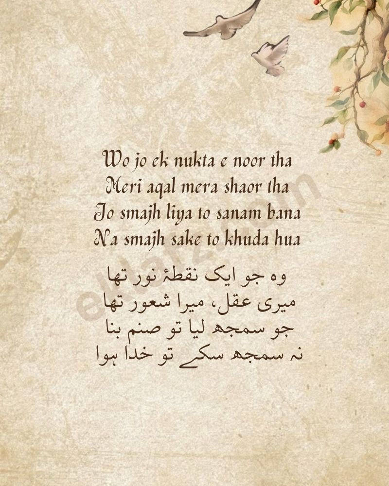 Wo jo ek nukta e noor tha