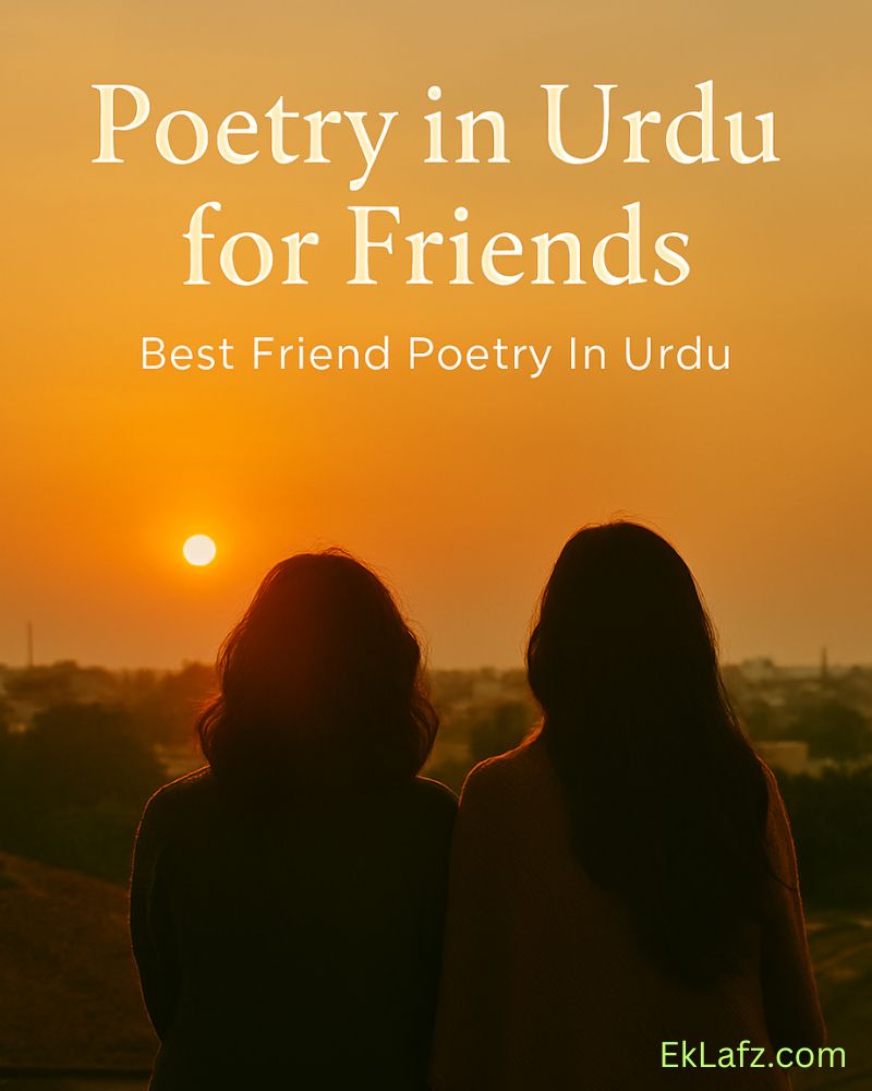 Poetry in Urdu for Friends
