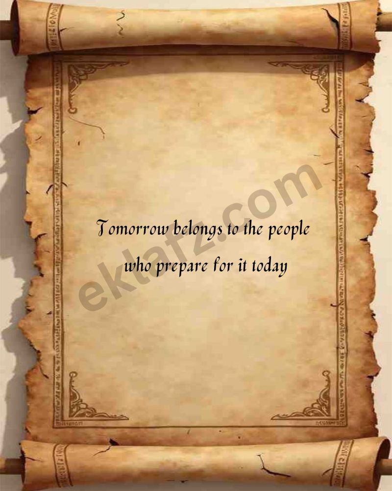 Tomorrow belongs to the people
