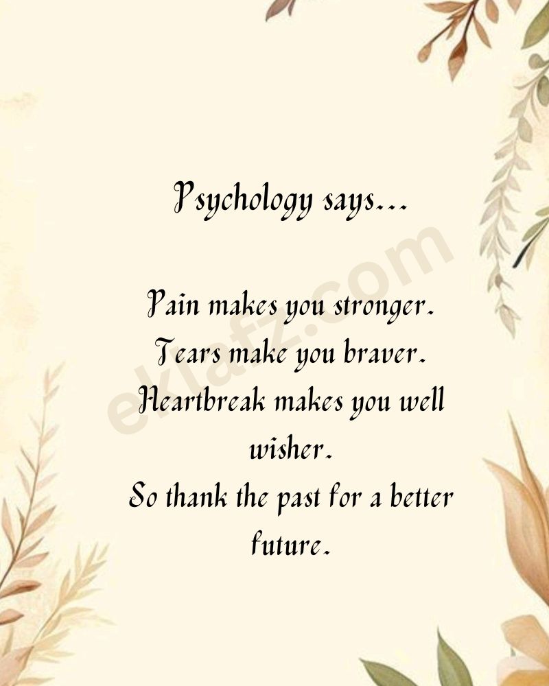 Pain makes you stronger