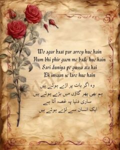 Wo agar baat par arrey hue hain