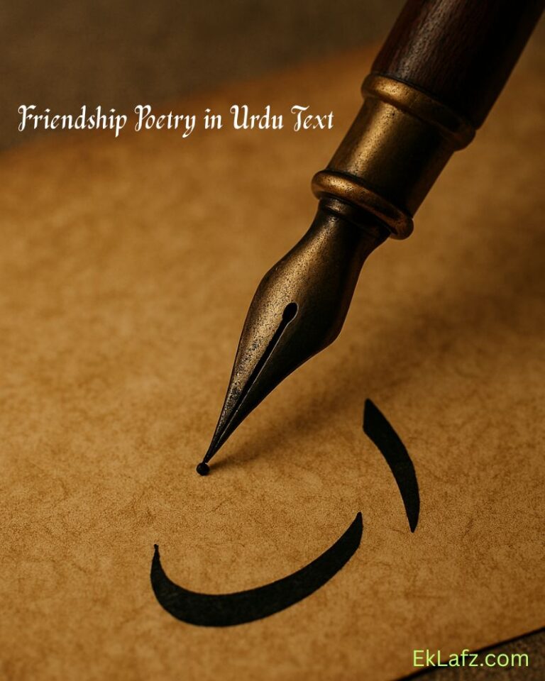 Friendship Poetry in Urdu Text