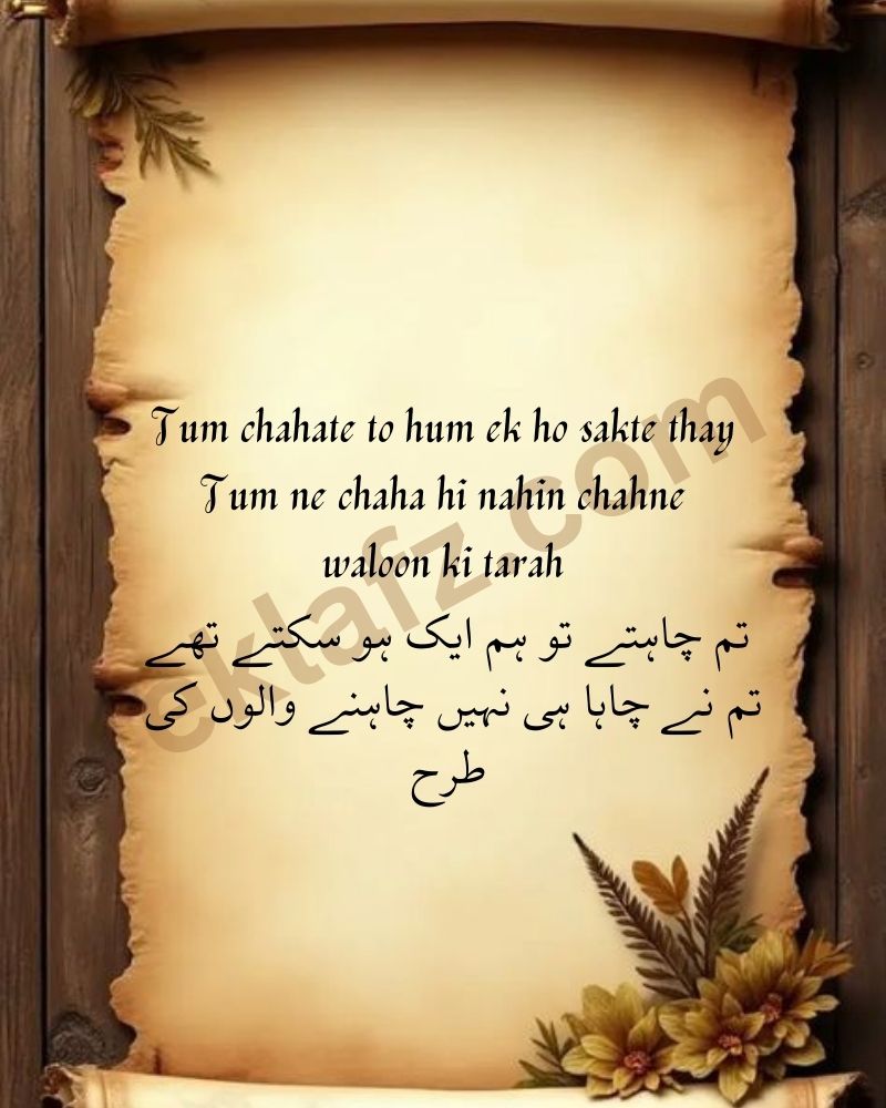 Tum chahate to hum ek ho sakte thay