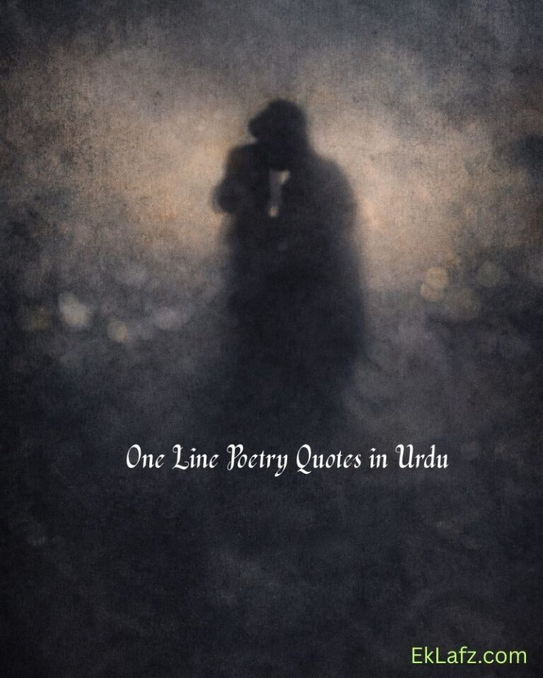 One Line Poetry Quotes in Urdu