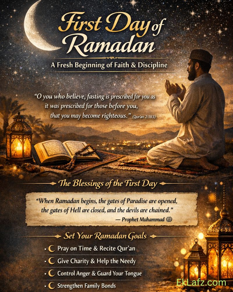 First Day of Ramadan